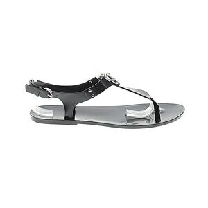 Michael Kors Black Women's Sandals with Silver Accents